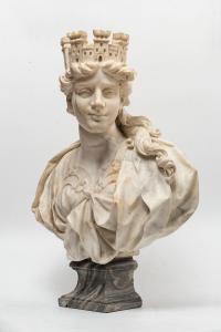 Vaccaro Lorenzo 1655-1706,allegorische Büste,17th century,Hampel DE 2023-06-29