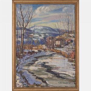 vacek c e 1900-1900,River Landscape,1932,Gray's Auctioneers US 2016-05-11