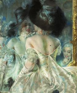 VACHA Ferdinand,Before a Mirror,1937,Palais Dorotheum AT 2012-11-24