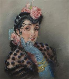 VACHA Fernand 1903,Portrait of a Lady,Palais Dorotheum AT 2016-09-24