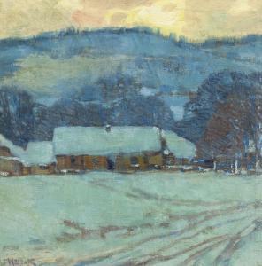 VACIK Robert F. 1880-1968,Early Evening in Winter,Palais Dorotheum AT 2013-11-23