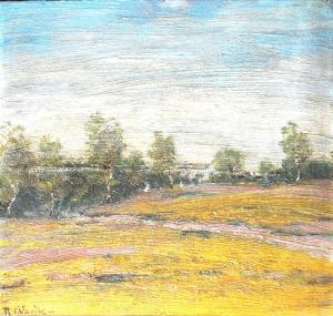 VACIK Robert F. 1880-1968,Path by the birch grove,Vltav CZ 2023-12-14