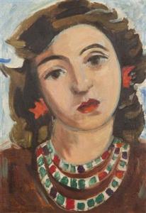 VACULKA Vladislav 1914-1977,Head of a Girl,1946,Palais Dorotheum AT 2017-11-25