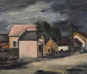 VACULKA Vladislav 1914-1977,In the village,1947,Palais Dorotheum AT 2015-09-19