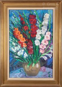 VAGH WEINMANN Nandor 1897-1978,Bouquet de glaïeuls,1971,Gros-Delettrez FR 2023-10-02