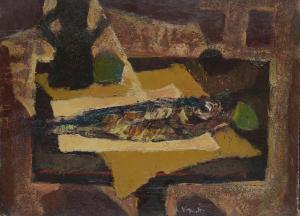 VAGNETTI Gianni 1898-1956,Natura morta con pesce,Galleria Pananti Casa d'Aste IT 2023-09-15
