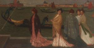 VAIL Eugene Lawrence 1857-1934,Les Femmes de Venise no. 10,John Moran Auctioneers US 2022-04-12