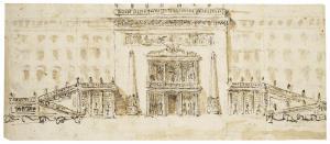 VALADIER Giuseppe 1762-1839,Design for the façade of a palace,Christie's GB 2019-01-31