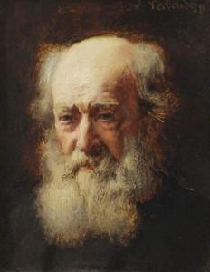 VALADON Jules Emmanuel 1826-1900,Portrait d'homme barbu,Delorme-Collin-Bocage FR 2009-11-16
