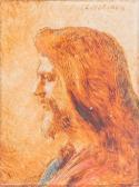 VALADON Jules Emmanuel 1826-1900,Profil de Christ,Pestel-Debord FR 2019-11-07