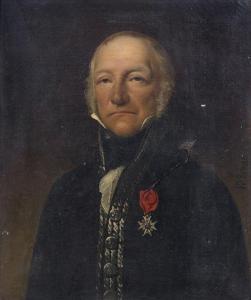 VALBRUN Alexis Louis Leon 1803-1852,Portrait d'homme.,1830,Jean-Mark Delvaux FR 2012-12-14