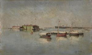 VALDONI Antonio 1834-1890,Barche al porto,Il Ponte Casa D'aste Srl IT 2022-06-21