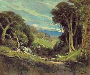 VALENCIA Manuel 1856-1935,A Sunlit Path through Rolling Hills,Bonhams GB 2008-04-08