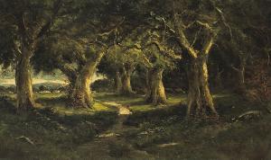 VALENCIA Manuel 1856-1935,Sunlit Path through the Woods,Bonhams GB 2007-12-10