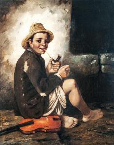 VALENTINY Janos Johann 1842-1902,Boy Smoking a Pipe,Nagyhazi galeria HU 2016-05-31