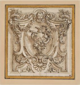 VALERIANI Giuseppe 1690-1761,Design for a sopraporte,Galerie Koller CH 2022-09-23