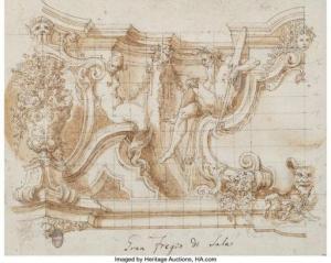 VALERIANI Giuseppe 1690-1761,Gran fregio di sala,Heritage US 2020-06-11