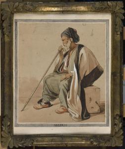 VALERIO Theodore 1819-1879,Oriental assis à la canne,Etienne de Baecque FR 2022-03-07