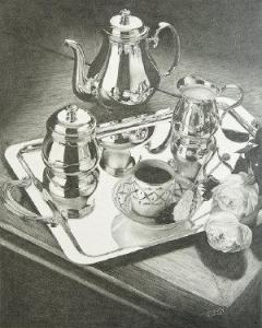 VALIM David 1900-2000,Silver Still Life,1997,Adams IE 2009-04-07