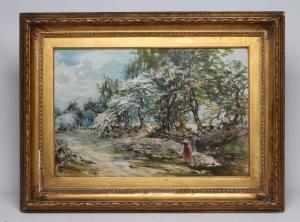 VALLANCE William Fleming,Figures by a Stream in Parkland,Hartleys Auctioneers and Valuers 2022-12-07