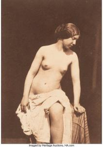 VALLOU DE VILLENEUVE Julien 1795-1866,Nude Study,1855,Heritage US 2024-02-14
