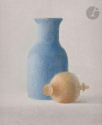 VALLS Xavier 1923-2006,Vase bleu et pavot,1973,Ader FR 2025-05-16