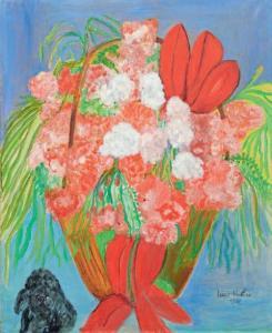 VALORE Lucie Utrillo 1878-1965,Bouquet au caniche,1960,Beaussant-Lefèvre FR 2020-07-02