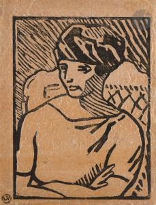 VALTAT Louis 1869-1952,Femme en buste, bras croisés,1905,Ader FR 2024-04-03