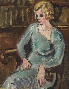 VALTAT Louis 1869-1952,La jeune fille blonde,1927,Christie's GB 2018-05-16