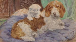 VALTER Eugene M 1882-1925,Study of a Reclining Dog,19th,John Nicholson GB 2017-09-13