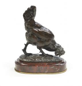 VALTON Charles 1851-1918,Le Coq,1900,New Orleans Auction US 2017-07-23