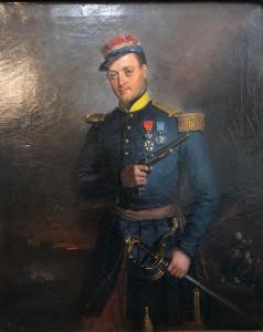 VALTON Henri 1810-1878,Portrait présumé d'un commandant des tirailleurs a,Osenat FR 2023-07-09