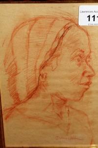 VAN ABBE Salomon 1883-1972,portrait of a peasant woman,Lawrences of Bletchingley GB 2023-01-31