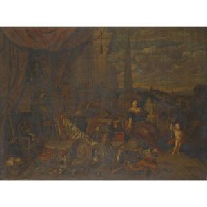 van AKEN François 1677-1714,POSSIBLY AN ALLEGORY OF THE ELEMENTS,Sotheby's GB 2011-04-14