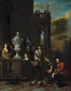 van AKEN Josef 1699-1749,Le retour du chasseur,Mercier & Cie FR 2024-04-07