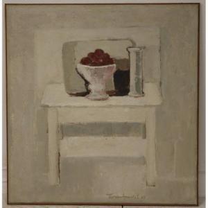 VAN AMSTEL Theodoor Adriaan Arnold Maria,Fruitschaal op wit tafeltje,1967,Venduehuis 2016-12-14