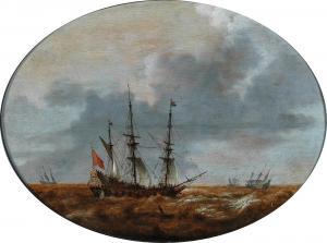 van ANTHONISSEN Hendrick 1606-1654,Ships in a choppy sea,Palais Dorotheum AT 2019-12-18