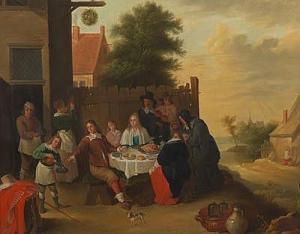 van APSHOVEN Thomas 1622-1664,Dutch wedding supper,Aspire Auction US 2015-12-12