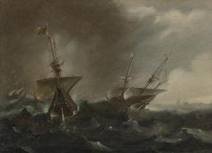 van ARTVELT Andries 1590-1652,Two galleons in a squall,Christie's GB 2023-12-08