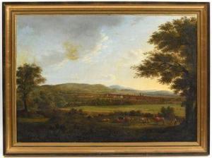 van ASSCHE Henri 1774-1841,Paysage animé au troupeau et au berger avec une vi,Sadde FR 2022-06-05