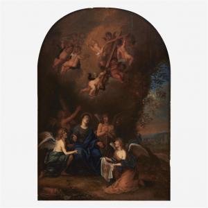 van AVONT Peeter 1600-1652,The Virgin Mary Surrounded by Angels with the Arma,Freeman US 2021-02-25