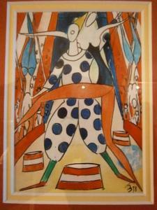 van BAKEL Tinus 1912-1994,Clown et acrobate,Campo & Campo BE 2017-04-19