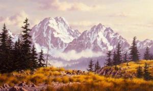 VAN BEEK Randy 1958,Untitled (Snowy Mountain Landscape),Santa Fe Art Auction US 2020-05-30