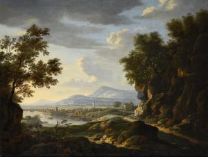 van BEMMEL Willem 1630-1708,Figures in an extensive landscape,1667,Dreweatts GB 2021-12-14