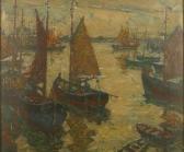 van BEURDEN Jnr. Alfons 1878-1962,Bateaux de pêche au port,Campo & Campo BE 2021-01-30