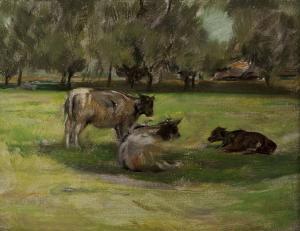 van BEYLEN Victor 1897-1970,Landschap met koeien.,Bernaerts BE 2010-12-13