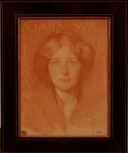 VAN BISBROECK J.P 1873-1965,Autoritratto e ritratto della moglie Stephanie,Galleria Sarno 2016-12-14