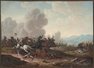 van BLARENBERGHE Louis Nicolas,Choc de cavalerie contre un régiment de hussards,Artcurial | Briest - Poulain - F. Tajan 2023-09-26