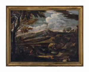 VAN BLOEMEN Jan Franz 1662-1749,An Arcadian river landscape,Christie's GB 2016-03-24