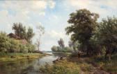 van BORSELEN Jan Willem 1825-1892,Along the River Vlist,Venduehuis NL 2018-11-21